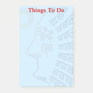 Dinge, die man tun kann & Machu-Picchu-Bergsilhoue Post-it Klebezettel