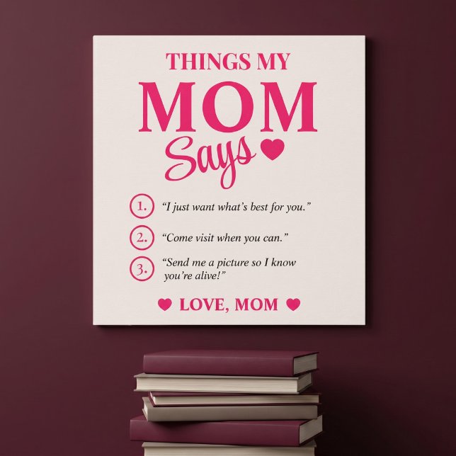 Dinge, die meine Mutter sagt, individuelles Gesche Poster (Von Creator hochgeladen)