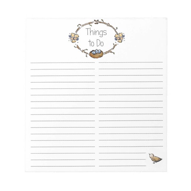 Dinge, die Notepad ausführen Notizblock (Vorderseite)