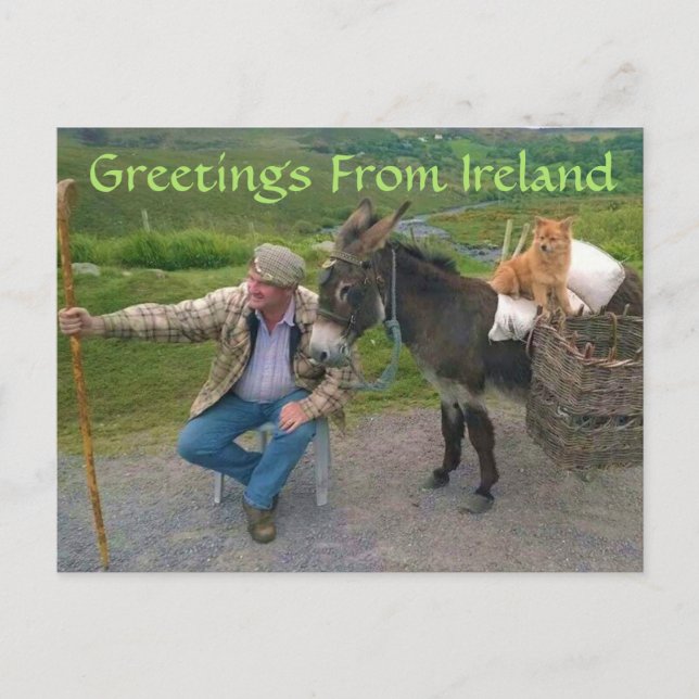 Dinge, die Sie in Irland sehen werden Postkarte (Vorderseite)
