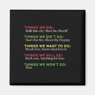 Dinge, die wir gebaut haben, schossen die Sheriff  Magnet