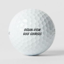 Dinge, die wir lieben 'Golfplätze mit Meeresblick' Golfball