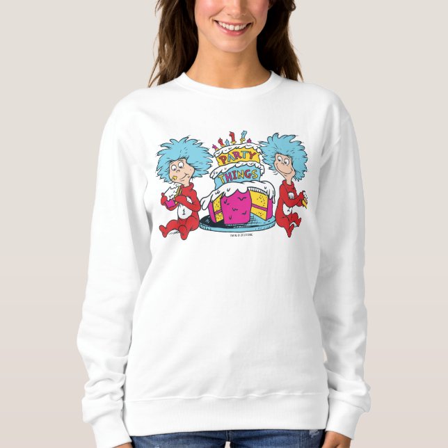 Dinge, die zwei Party Sweatshirt (Vorderseite)