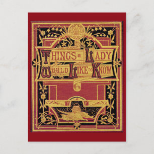 Dinge, eine Lady Postcard Postkarte