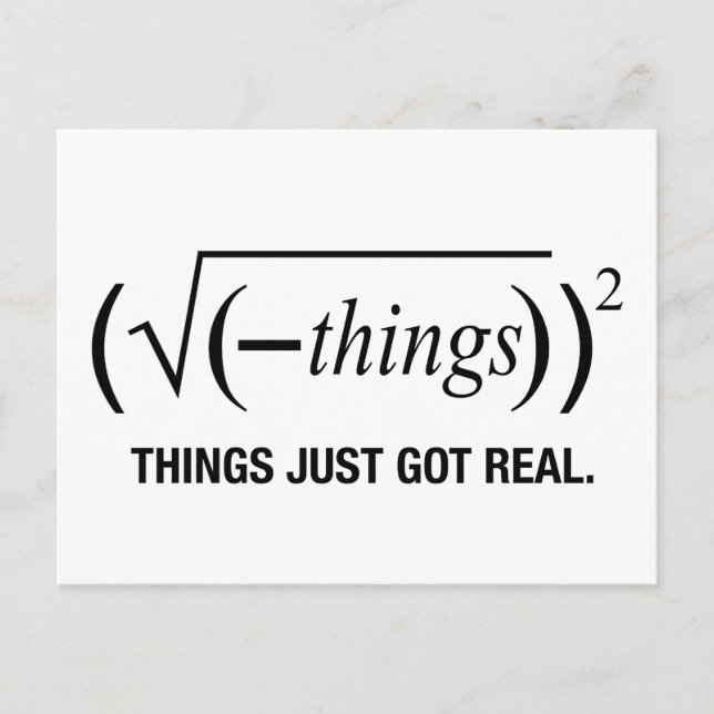 Dinge einfach nur got postkarte (Vorderseite)