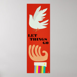 Dinge gelassen, die individuell anpassbare Poster 