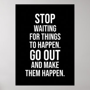 Dinge geschehen lassen - Gymnastik, Husteln, Erfol Poster