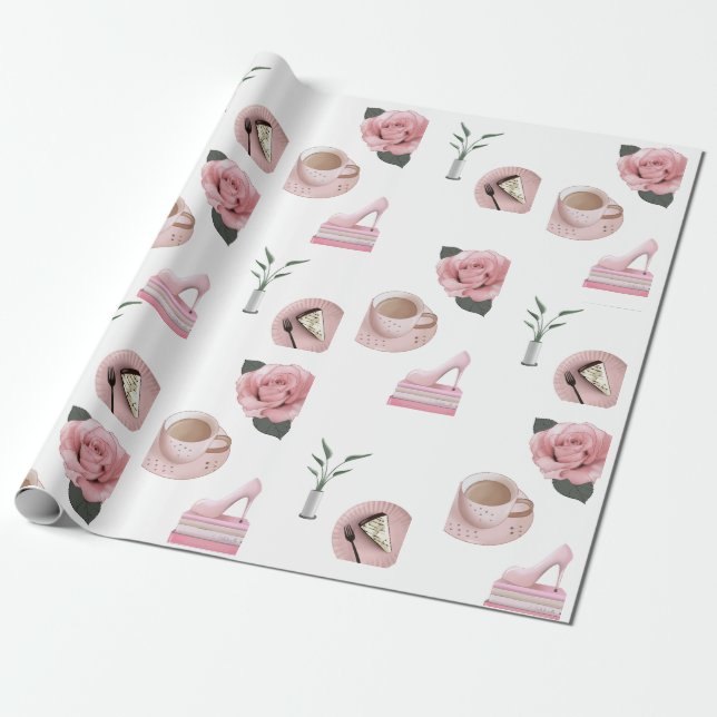 Dinge Girls Liebe Wrapping Paper Geschenkpapier (Ungerollt)