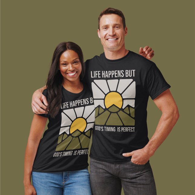 Dinge passieren, aber die Zeit Gottes ist perfekt, T-Shirt (Von Creator hochgeladen)