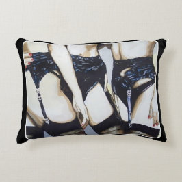 'Dinge passieren' Gemälde auf einem Dekokissen