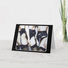 'Dinge passieren, wenn das Party abklingelt' Gemäl Dankeskarte