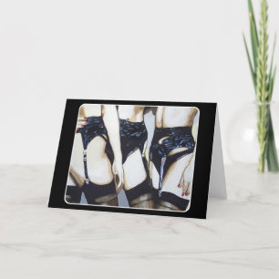 'Dinge passieren, wenn das Party abklingelt' Gemäl Dankeskarte