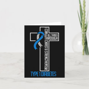 Dinge tun, die Jesus stärkt Diabetes Typ Karte