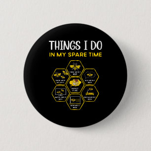 Dinge tun Freizeit Imkerei Bienen Button