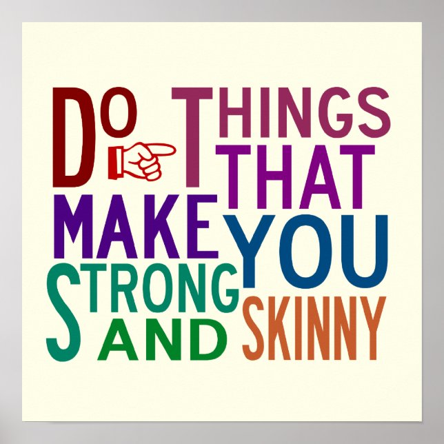 Dinge tun - Inspirationsposter Poster (Vorne)