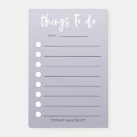 Dinge zu tun moderne Checkliste Lila Ombre