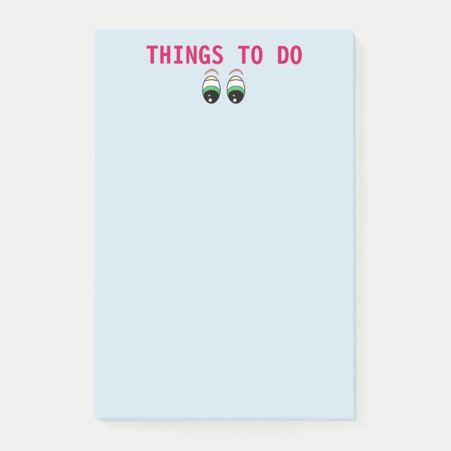 Dinge zu tun post-it klebezettel (Vorderseite)