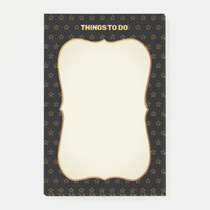 Dinge zu tun & Sternmuster Post-it Klebezettel