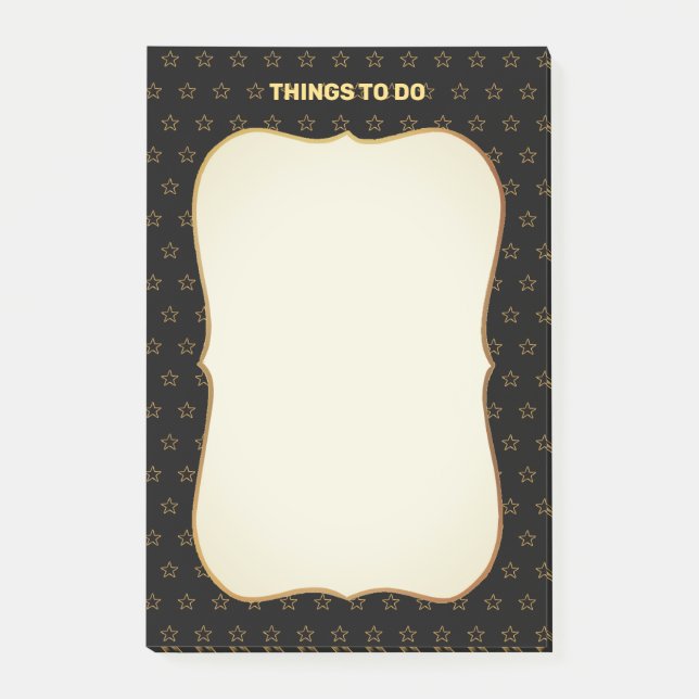Dinge zu tun & Sternmuster Post-it Klebezettel (Vorderseite)
