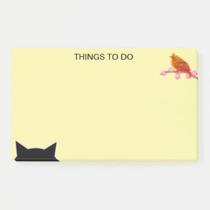 Dinge zu tun Vogel & Cat Post-it Klebezettel