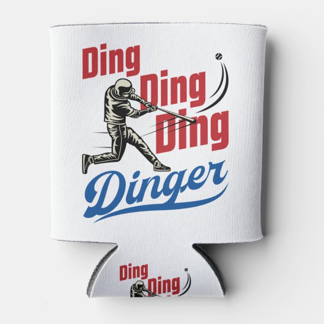 Dinger Baseball Zuhause Run Player Fan Game Dosenkühler (Vorderseite)