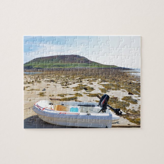 Dinghy am Strand Puzzle (Horizontal)