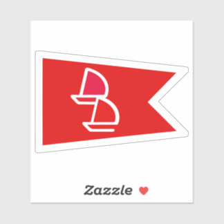 Dinghy Dames Burgee Vinyl Decal Sticker