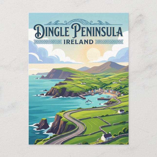 Dingle-Halbinsel Irland Postkarte (Vorderseite)