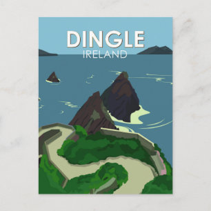 Dingle-Halbinsel Irland Reise Vintage Postkarte