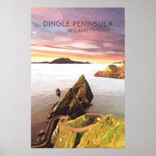Dingle-Halbinsel Irland Reiseplakat Poster