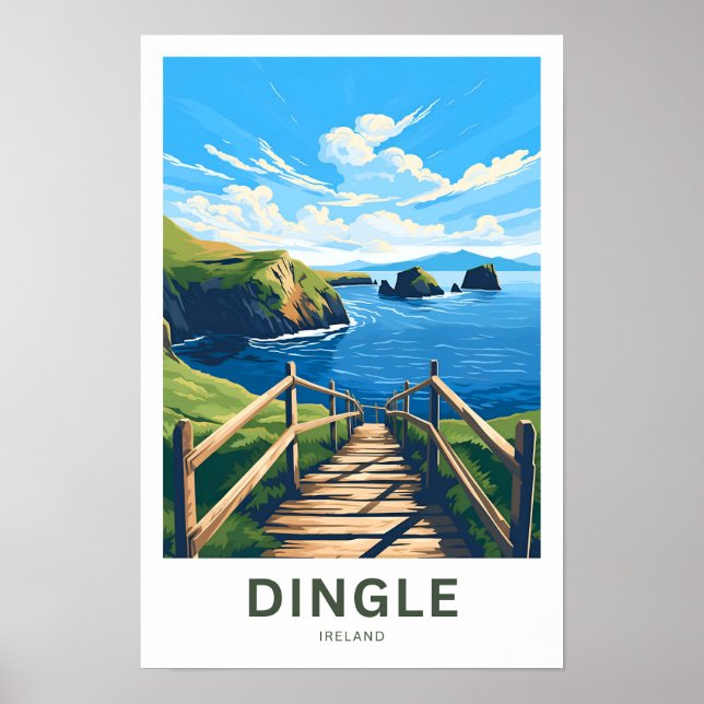 Dingle Ireland Travel Print Poster (Vorne)