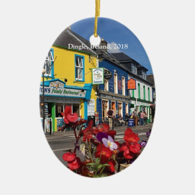 Dingle, Irland Keramik Ornament (Vorne)