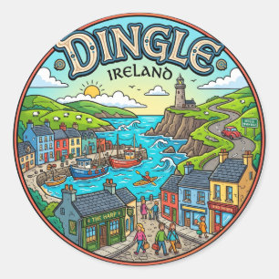 Dingle Irland Runder Aufkleber