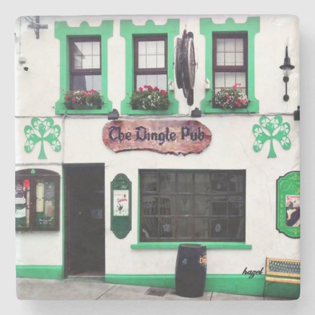 Dingle Pub, Dingle Ireland, Irish Pubs, Irish Pub Steinuntersetzer (Vorderseite)