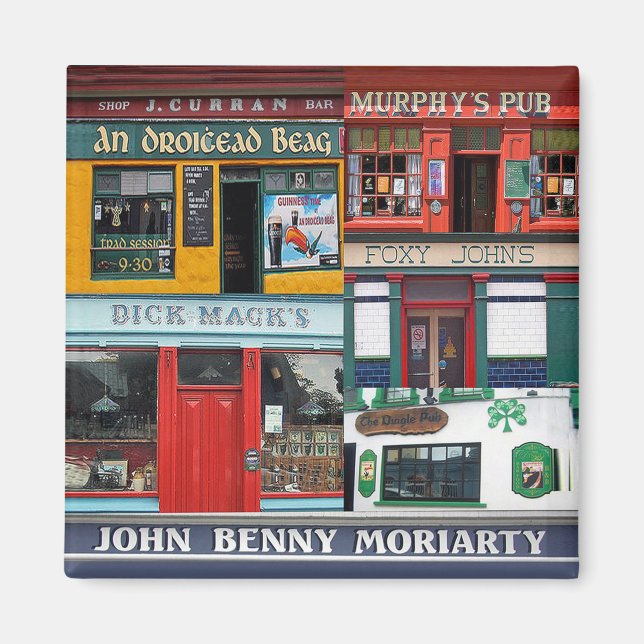 Dingle Pubs Collage, Irish Magnet. Irland Magnet (Vorne)