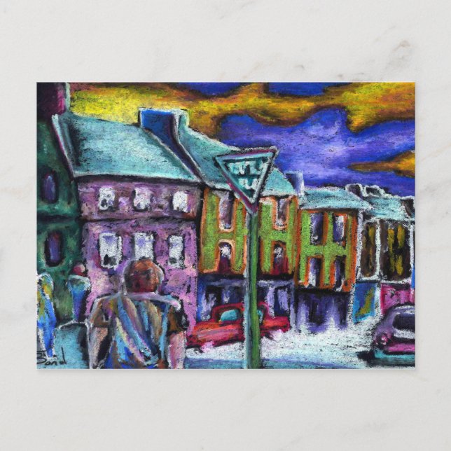 Dingle town at dusus postkarte (Vorderseite)