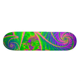 Dingleberries Psychedelic Fused Glass Skateboard