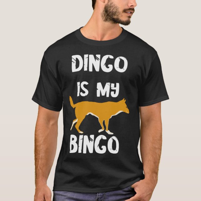 Dingo ist mein Bingo-Spieler, der Glückskartenspie T-Shirt (Vorderseite)