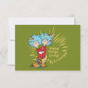 Dings Eins Dings Zwei Happy Things-Giving! Karte
