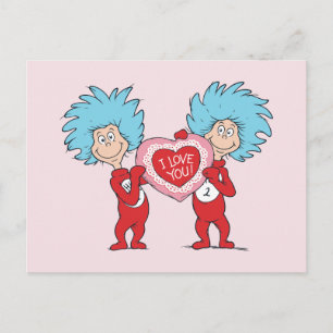 Dings Eins Dings Zwei Ich liebe Dich Postkarte