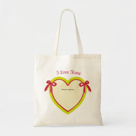 Dingus Bows & Heart Personalisiert Keroppi Tote Ba Tragetasche