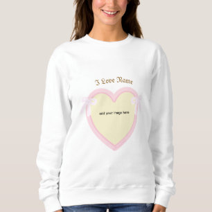 Dingus Bows & Heart Personalisiert Sweatshirt