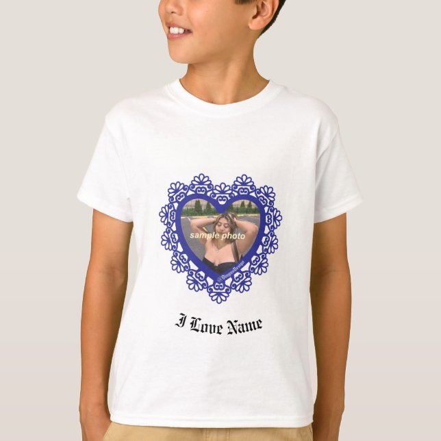 Dingus Heart Lace Rahmen T-Shirt (Vorderseite)