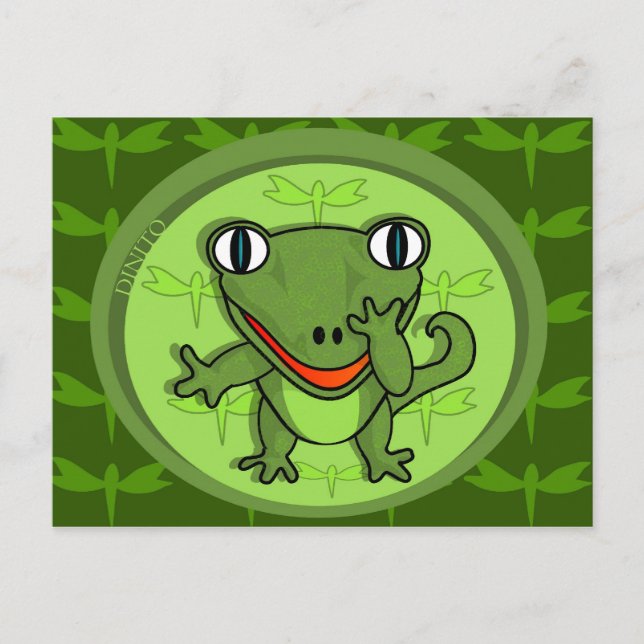 Dinito, der superdeformierte Dinosaurier! Postkart Postkarte (Vorderseite)