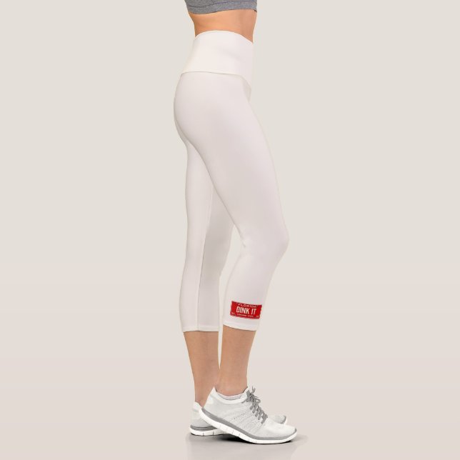 Dink It Pickleball Fan | Retro-Kennzeichen aus Flo Capri Leggings (Rechts)