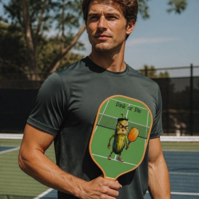Dink oder Die Funny Dill Pickleball Schläger (Von Creator hochgeladen)