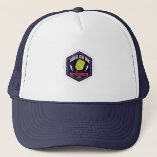 Dink Or Die Pickleball Club Sechseck-Abzeichen Truckerkappe