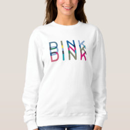 Dink Pickleball Fun Chic Blau Rosa Gelb Sweatshirt