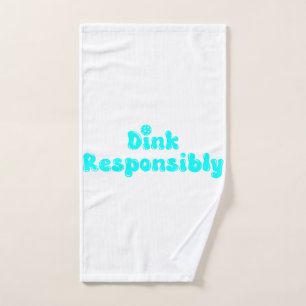 Dink Responsible - Funny Pickleball Gift Handtuch