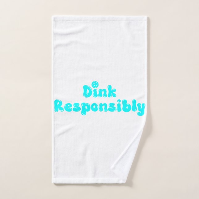 Dink Responsible - Funny Pickleball Gift Handtuch (Handtuch)